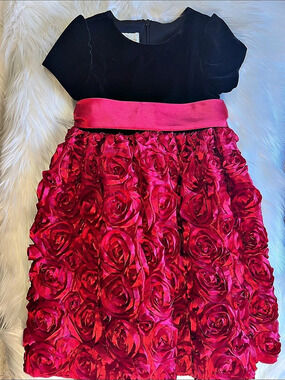 Special Occasions Girls Floral Formal Dress Size 5 Like New